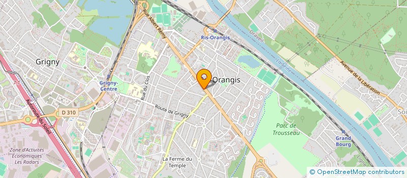 localisation de l'entreprise LABTECH à RIS-ORANGIS