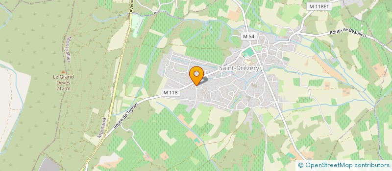 localisation de l'entreprise LABU  SAINT-DREZERY