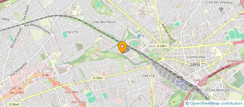 localisation de l'entreprise LABUCHE  LENS