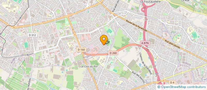 localisation de l'entreprise LABUDA à ANGERS