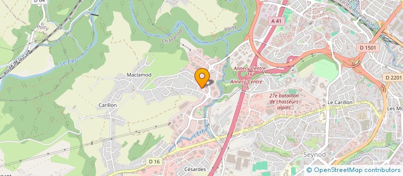 localisation de l'entreprise LABUIRE F13  CHAVANOD