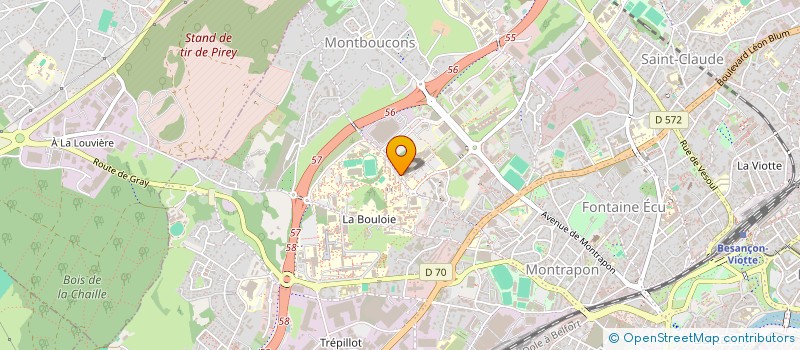 localisation de l'entreprise LABULLE  BESANCON