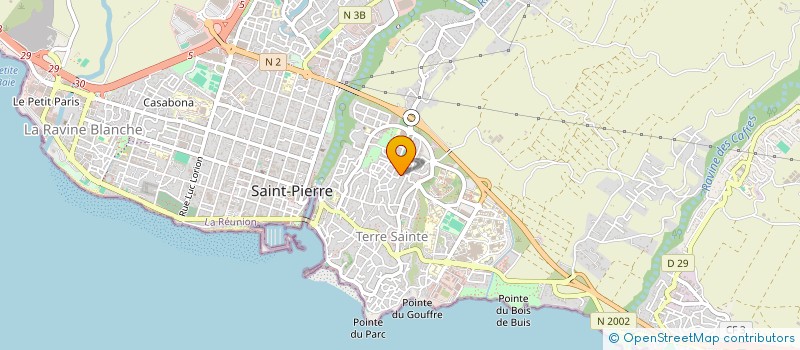 localisation de l'entreprise LABUSE PRODUCTION  SAINT-PIERRE