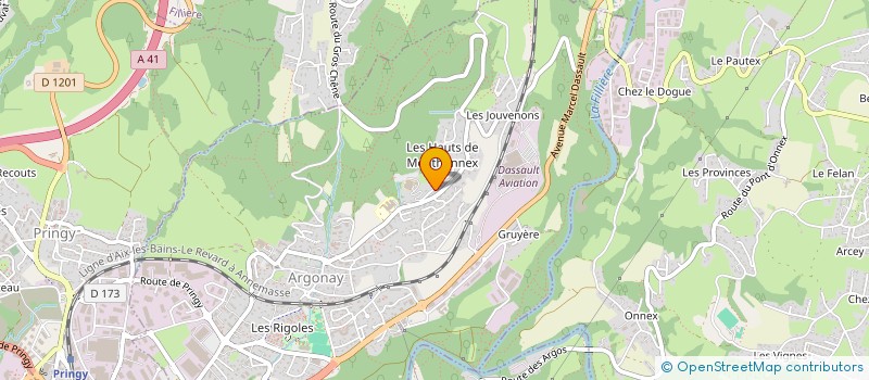 localisation de l'entreprise LABVET  ARGONAY