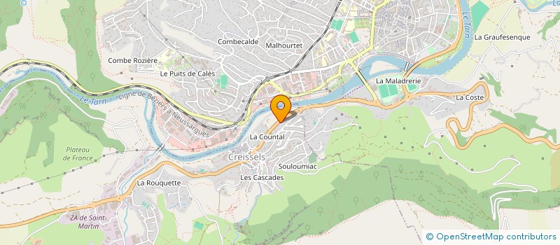 localisation de l'entreprise LABYRE ESTATE  CREISSELS