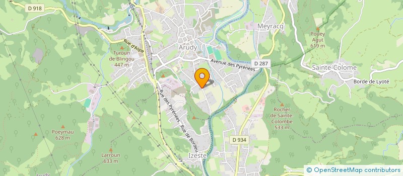 localisation de l'entreprise LAC  ARUDY