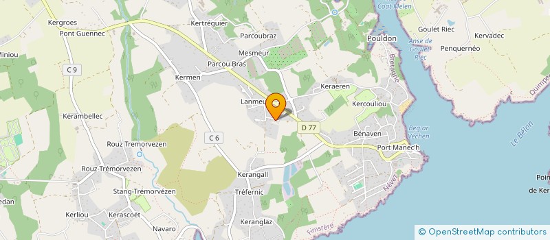 localisation de l'entreprise LAC  NEVEZ