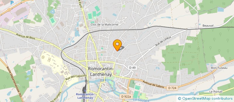 localisation de l'entreprise LAC  ROMORANTIN-LANTHENAY