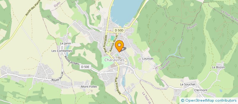 localisation de l'entreprise LAC A DANSE  CHARAVINES