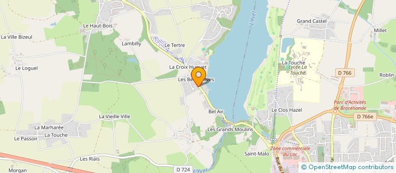 localisation de l'entreprise LAC AU DUC  TAUPONT