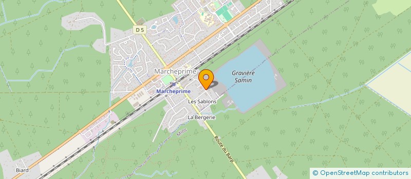 localisation de l'entreprise LAC BEL  MARCHEPRIME