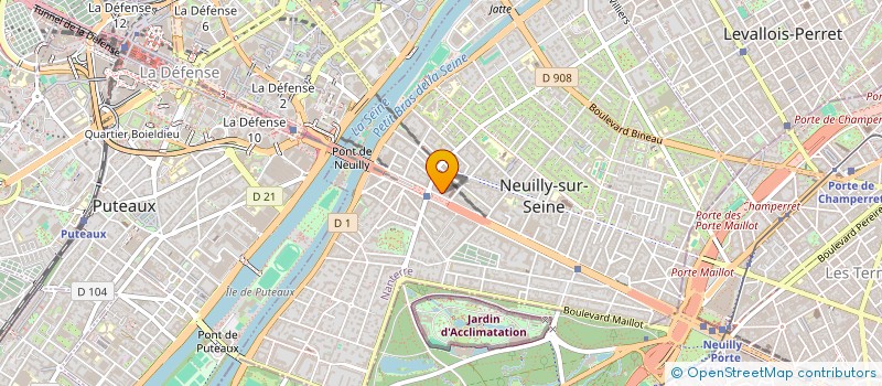 localisation de l'entreprise LAC DE CHIBERTA à NEUILLY-SUR-SEINE