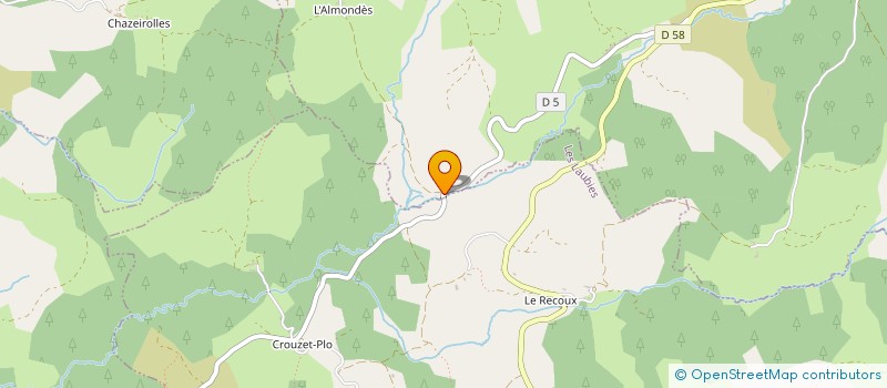 localisation de l'entreprise LAC DE GANIVET à LACHAMP-RIBENNES