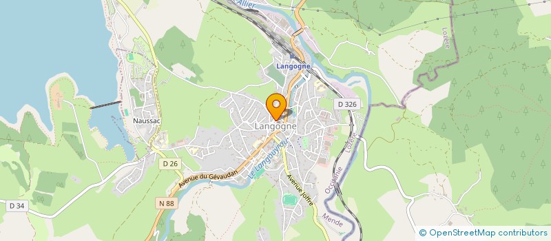 localisation de l'entreprise LAC DE NAUSSAC EN GEVAUDAN à LANGOGNE