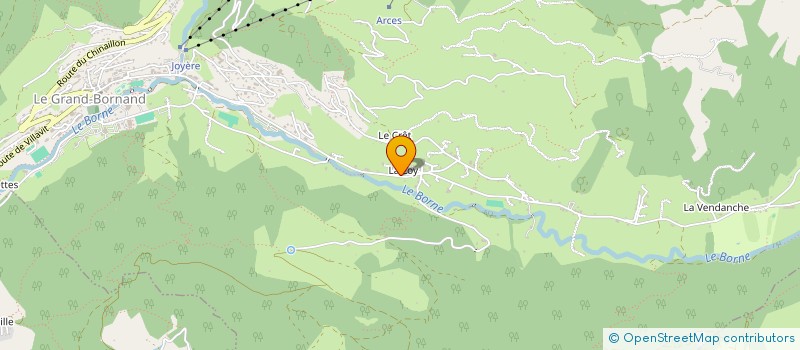 localisation de l'entreprise LAC ET ARAVIS  LE GRAND-BORNAND