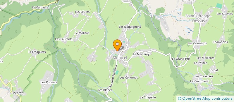 localisation de l'entreprise LAC ET MONTAGNES  MONTCEL