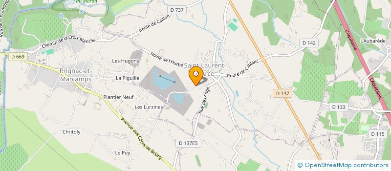 localisation de l'entreprise LAC EVASION  SAINT-LAURENT-D'ARCE