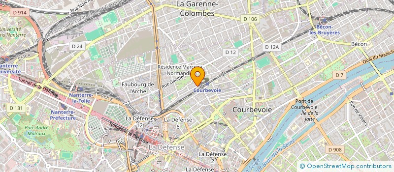 localisation de l'entreprise LAC INVESTISSEMENTS à COURBEVOIE