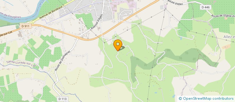 localisation de l'entreprise LAC VALLEE DU LOT  SAINTE LIVRADE SUR LOT