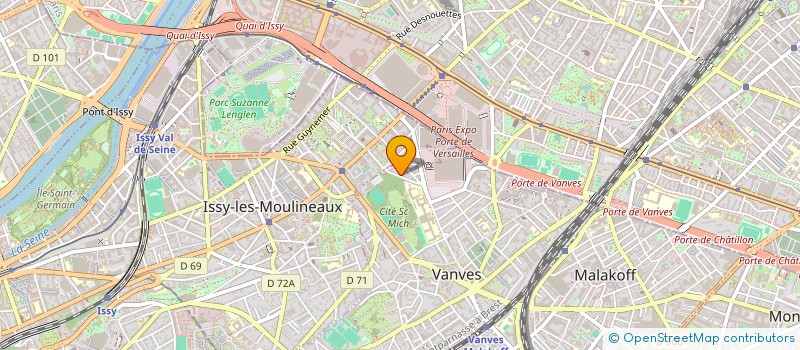 localisation de l'entreprise LAC25  VANVES