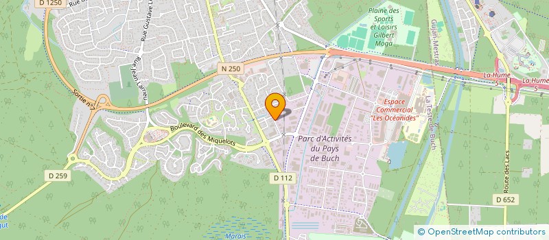 localisation de l'entreprise LACA BOIATES  LA TESTE DE BUCH