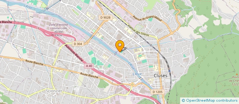 localisation de l'entreprise LACABANE à CLUSES