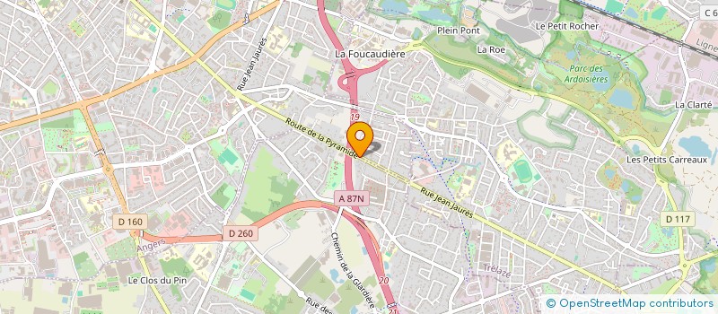 localisation de l'entreprise LACABE  LES PONTS-DE-CE