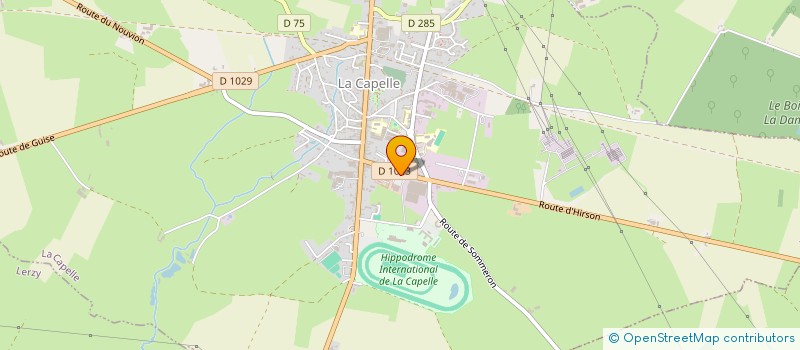 localisation de l'entreprise LACADIS 02  LA CAPELLE