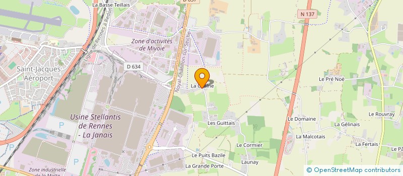 localisation de l'entreprise LACAILLE 9352  NOYAL-CHATILLON-SUR-SEICHE