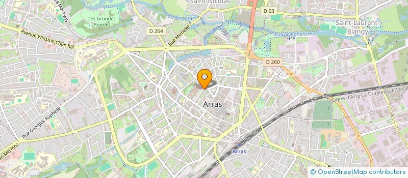 localisation de l'entreprise LACAMA à ARRAS