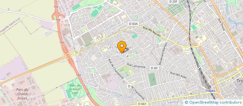 localisation de l'entreprise LACAMELEON  LES NOES-PRES-TROYES