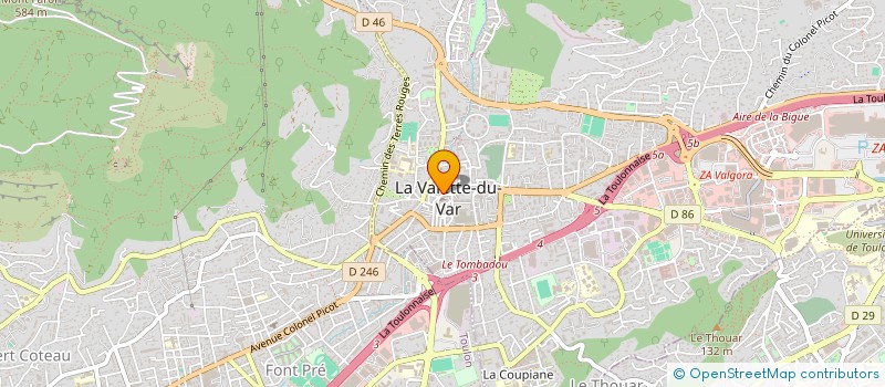 localisation de l'entreprise LACAMPAGNIE DES ARTISTES à LA VALETTE-DU-VAR