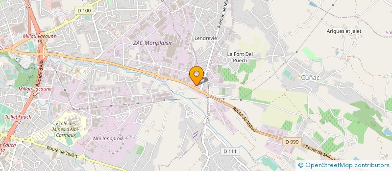 localisation de l'entreprise LACAN ALBI à ALBI