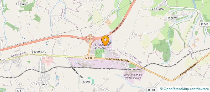 localisation de l'entreprise LACAN CALMONT à CALMONT