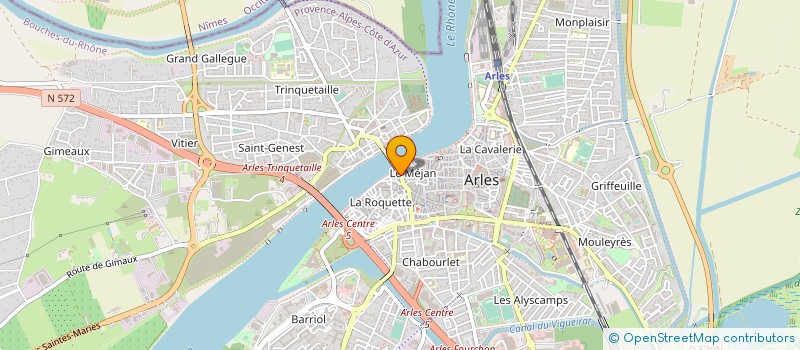 localisation de l'entreprise LACANAUD SARL à ARLES