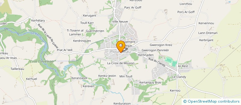 localisation de l'entreprise LACANT  PLOUMILLIAU