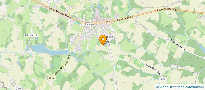 localisation de l'entreprise LACAOU  LE HOUGA