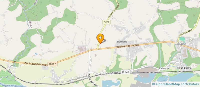localisation de l'entreprise LACAOU  LABATUT