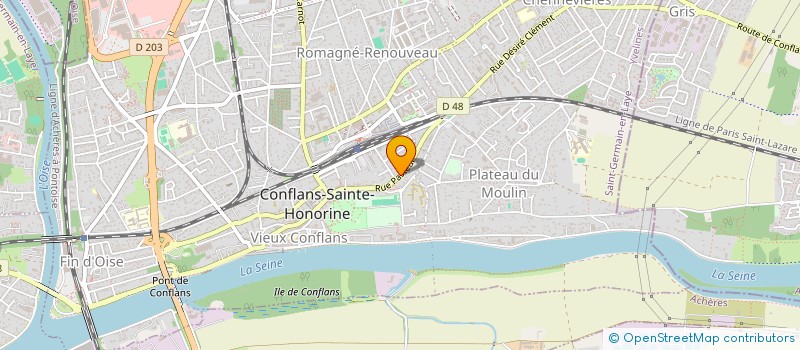 localisation de l'entreprise LACAPEINTURE à CONFLANS-SAINTE-HONORINE