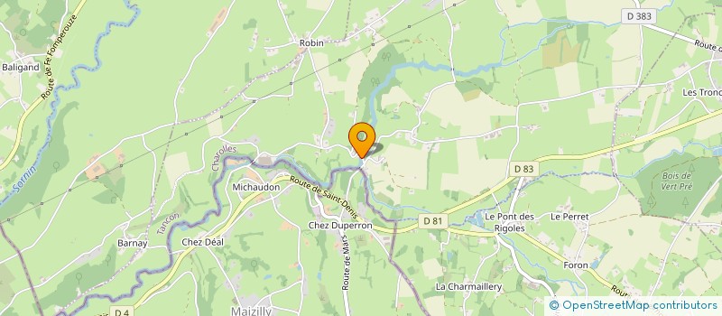 localisation de l'entreprise LACARELLE MACONNERIE  SAINT-MAURICE-LES-CHATEAUNEUF