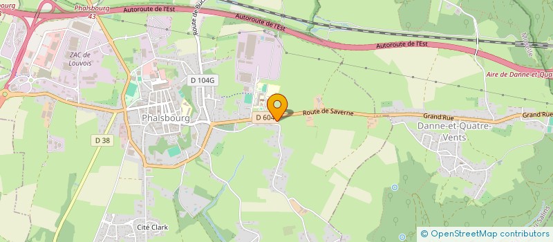 localisation de l'entreprise LACASE EST  PHALSBOURG