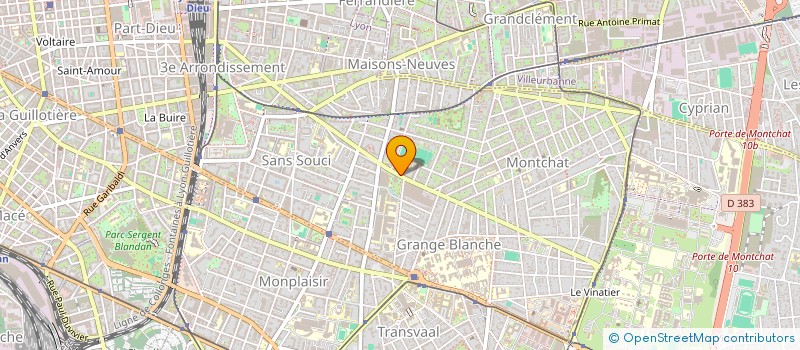 localisation de l'entreprise LACASSAGNE 127  LYON