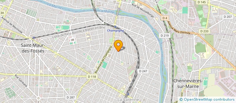 localisation de l'entreprise LACASTAL à SAINT-MAUR-DES-FOSSES