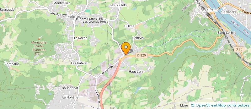 localisation de l'entreprise LACASU à FELINES