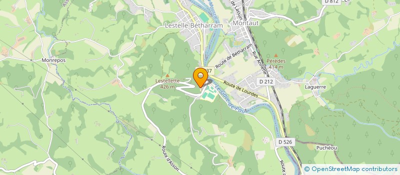 localisation de l'entreprise LACAU EJPS  LESTELLE-BETHARRAM