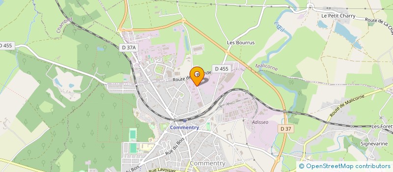 localisation de l'entreprise LACAUVE AUTOMOBILES à COMMENTRY