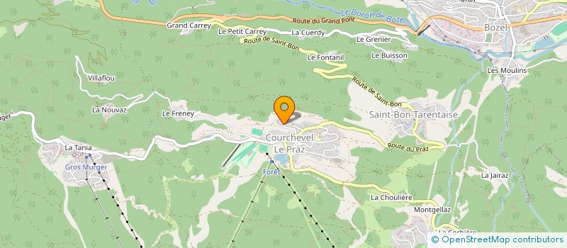 localisation de l'entreprise LACAVE à COURCHEVEL