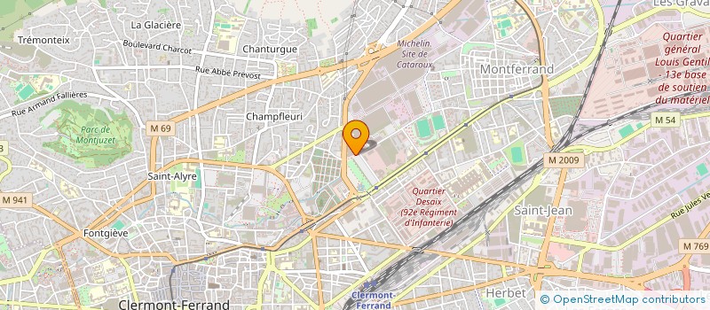 localisation de l'entreprise LACAZ  CLERMONT FERRAND