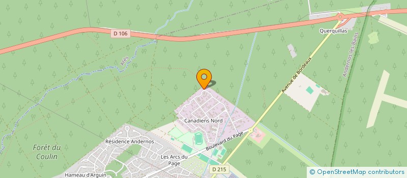 localisation de l'entreprise LACAZE à ANDERNOS-LES-BAINS