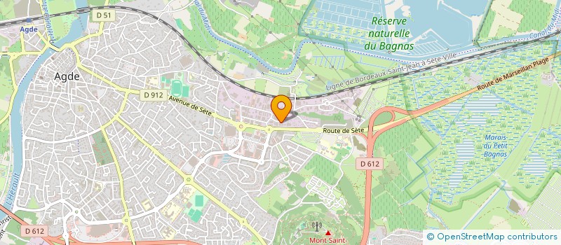 localisation de l'entreprise LACAZE  AGDE